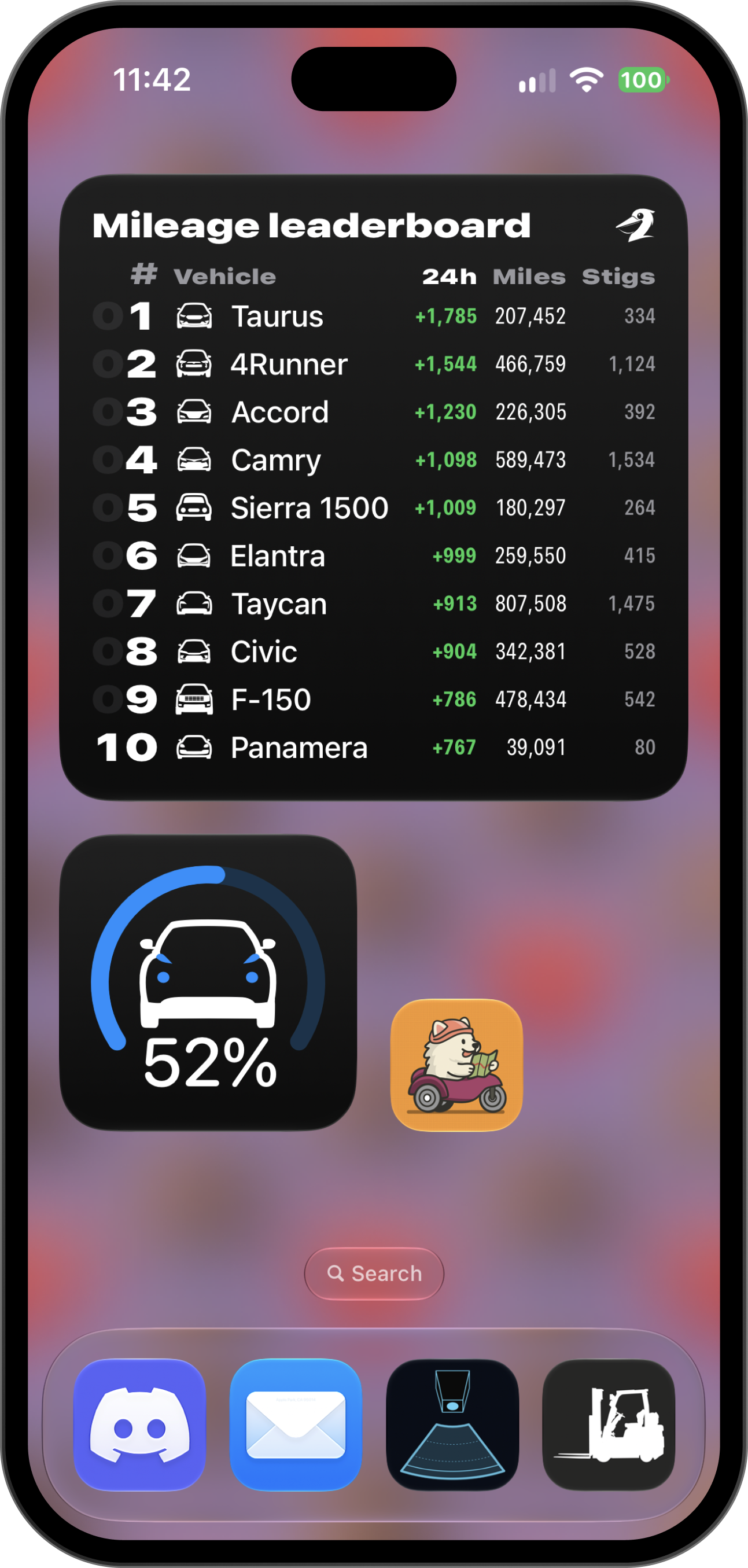 Home and lock screen widgets: Check your charge, range, tire pressure, recent trip and more without opening the app.