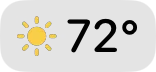 The Weather widget